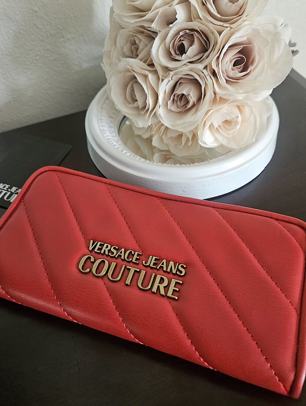 Versace Jeans Couture Leather Wristlet Wallet